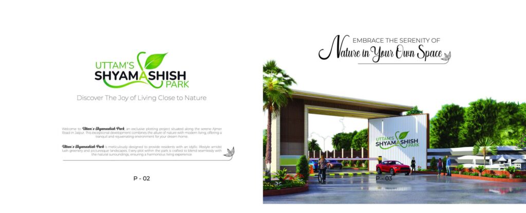 JDA-approved residential plots at Uttam Shyamashish Park in Jaipur with premium amenities.