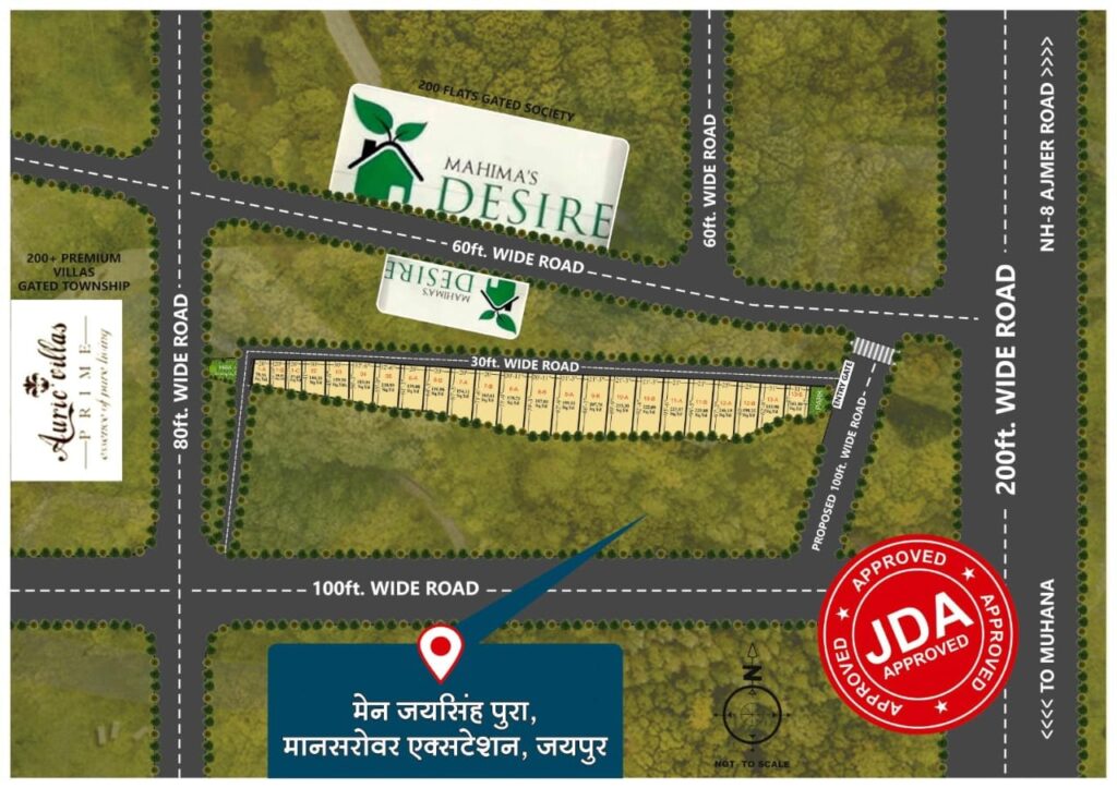 Harivansh Villa - JDA-approved premium residential plots in Mansarovar Extension, Jaipur